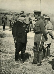 General Joseph Joffre and King Albert I, First World War, c1915, (c1920). Creator: Unknown.