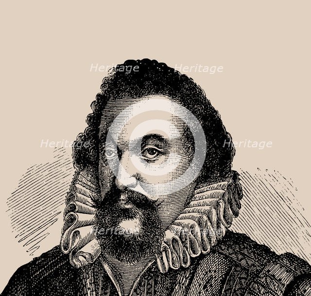 Organist and composer Samuel Scheidt (1587-1654), . Creator: Anonymous.