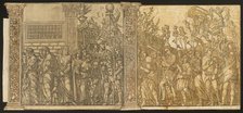The Triumph of Julius Caesar [no.7 and 8 plus 2 columns], 1599. Creator: Andrea Andreani.