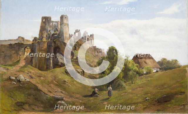 Ruins of Odrzykon, 1880. Creator: Heinrich Grabinski.