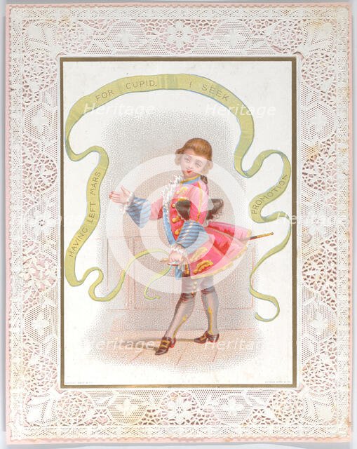 Valentine, before 1880. Creator: Anon.