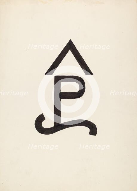 Cattle Brand, c. 1936. Creator: J.Henry Marley.