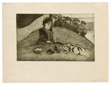 The Woman with Figs, 1894, printed 1899. Creator: Paul Gauguin.