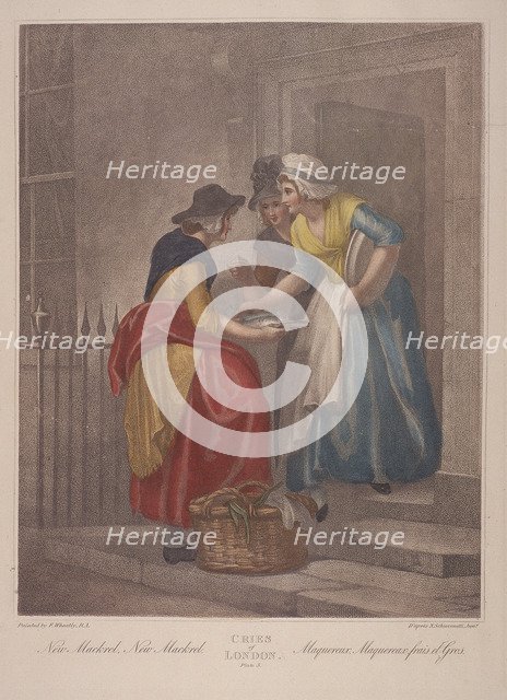 New Mackrel, New Mackrel', Cries of London, c1870. Artist: Anon