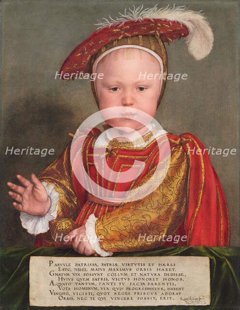 Edward VI as a Child, probably 1538. Creator: Hans Holbein the Younger.