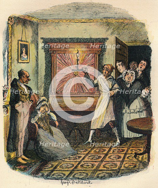 'Mrs. Tibbs and Mr. Evenson', c1900. Artist: George Cruikshank.