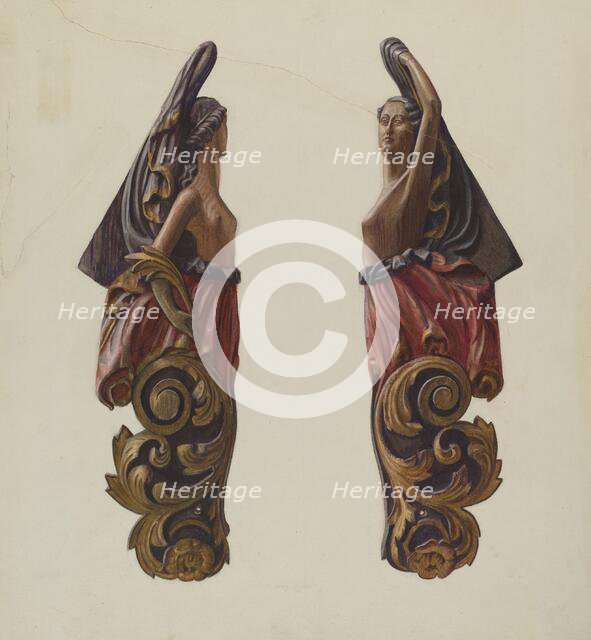 Figurehead, 1935/1942. Creator: Elizabeth Moutal.