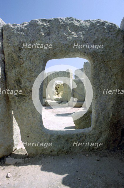 Hagar Qim temple on Malta, 3rd century BC. Artist: Unknown