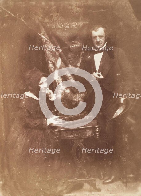 Mr and Mrs John Thomson Gordon, 1843-47. Creators: David Octavius Hill, Robert Adamson, Hill & Adamson.