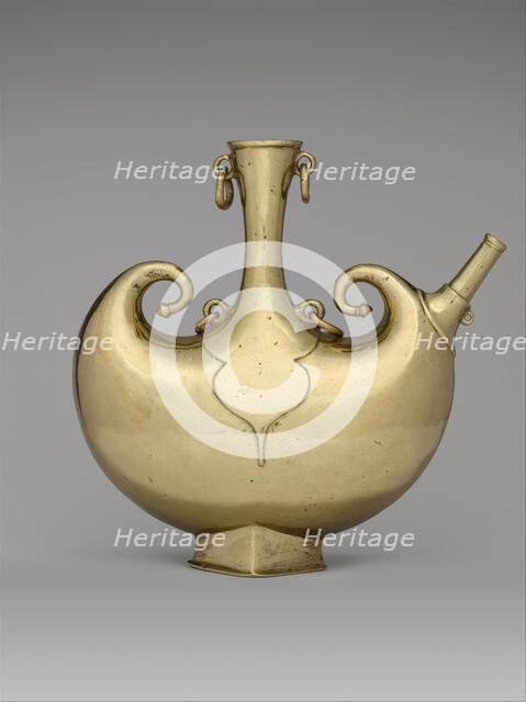 Pilgrim Flask, India, early 17th century. Creator: Unknown.