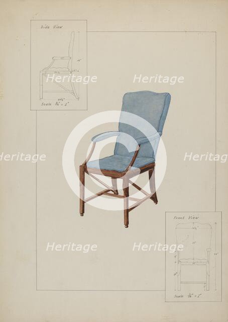 Chair, c. 1937. Creator: George Fairbanks.