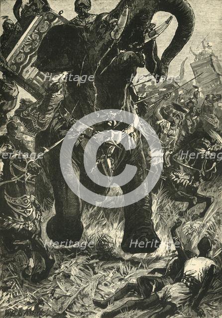 'Defeat of Porus by the Macedonians', 1890.   Creator: Unknown.