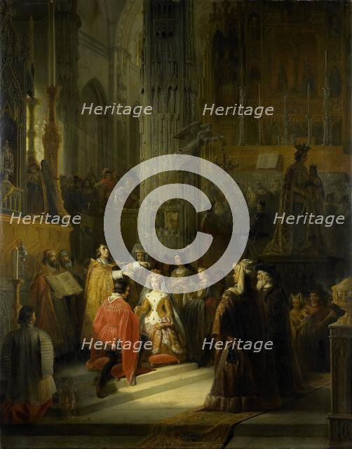 The Wedding of Jacoba of Bavaria, Countess of Holland, and Jan IV, Duke of Brabant, 1418, 1839. Creator: Jakob Josef Eeckhout.