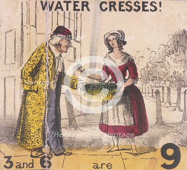 'Water Cresses!', Cries of London, c1840. Artist: TH Jones