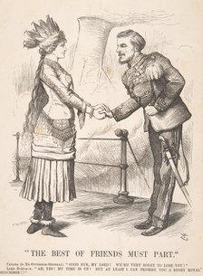 The Best of Friends Must Part (Punch, September 28, 1878), 1878. Creator: John Tenniel.