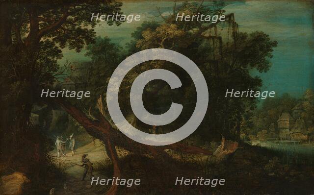 Shooters in a Forest Glade, c.1620-c.1661. Creator: Adriaen van Stalbemt.