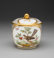 Sugar Bowl, Sèvres, 1781. Creators: Sèvres Porcelain Manufactory, Philippe Castel.