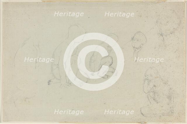 Studies of a Kneeling Boy. Creator: John Flaxman.