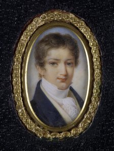 Portrait of Prince Dmitry Petrovich Volkonsky (1805-1859), First quarter of 19th century. Artist: Anonymous  