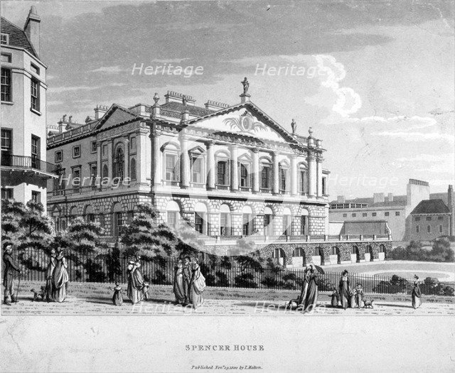 Spencer House, Westminster, London, 1800. Artist: Anon