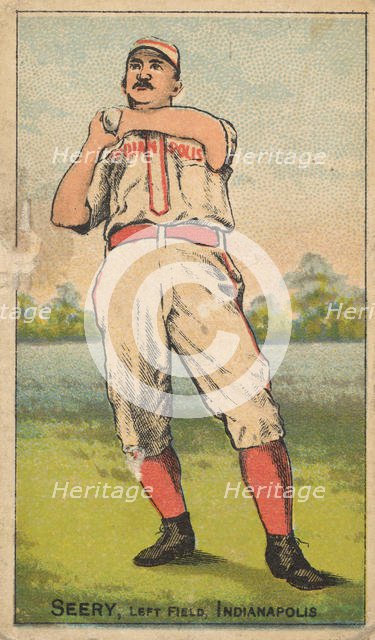 Seery, Left Field, Indianapolis, from the Gold Coin series (N284) for Gold Coin Chewing To..., 1887. Creator: D Buchner & Co.