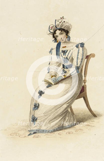 Fashion Plate (Morning Dress), 1827. Creator: Rudolph Ackermann.