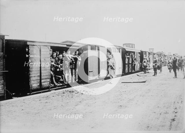 U.S. soldiers in France, 6 Apr 1918. Creator: Bain News Service.