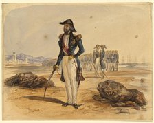 General with Troops in Background, n.d. Creator: Auguste Raffet.