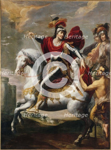 The charity of Saint Martin, between 1624 and 1636. Creator: Georges Lallemant.