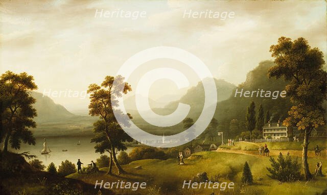 Carter's Tavern at the Head of Lake George, between 1817 and 1818. Creator: Francis Guy.