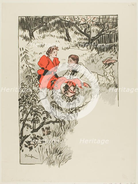 Spring, published April 16, 1893. Creator: Theophile Alexandre Steinlen.