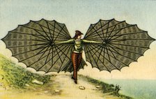 Capretti's flying machine, 1877, (1932). Creator: Unknown.