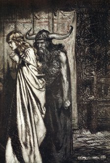 'O wife betrayed I will avenge they trust deceived!', 1924.  Artist: Arthur Rackham