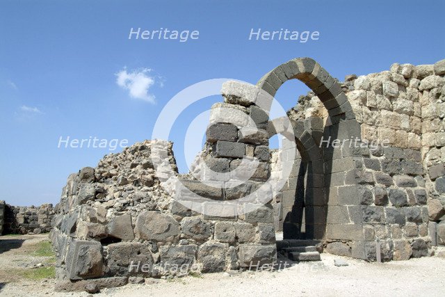The inner western gate of Belvoir Fortress (Kohav Hayarden), Israel. Artist: Samuel Magal
