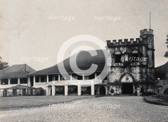 Kuching, Sarawak: the Astana, a partly castellated building, c1896. Creator: Unknown.