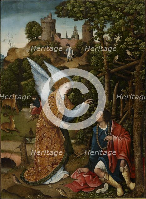 Scene from the life of Saint Roch, 1517. Creator: Orley, Everaert (Everard), van (c. 1490-1527).