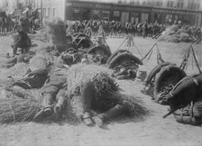 French soldiers resting after a march, 14 Sept? 1914. Creator: Bain News Service.