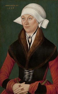 Portrait of a Woman aged Twenty-six, 1525. Creator: School of Lucas Cranach the Elder.