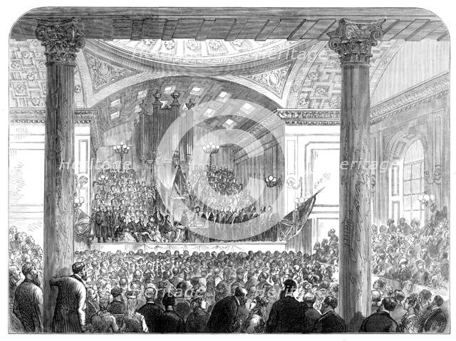 Presentation of the Freedom of the City of Edinburgh to Baroness Burdett-Coutts, 1874. Creator: Unknown.