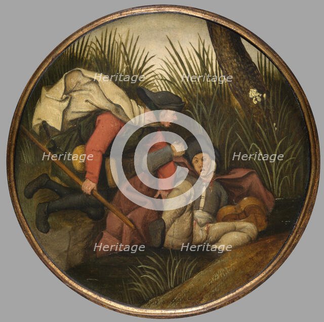 If the Blind Lead the Blind, Both Shall Fall into the Ditch, c1590s. Creator: Pieter Brueghel the Younger.