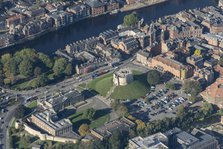 York Castle, Clifford's Tower, Court House and former prisons, York, 2023. Creator: Robyn Andrews.