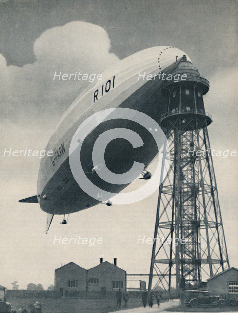 'Floating at the Mast Head, A Mighty Envelope of Invisible Power', c1935. Artist: Unknown.