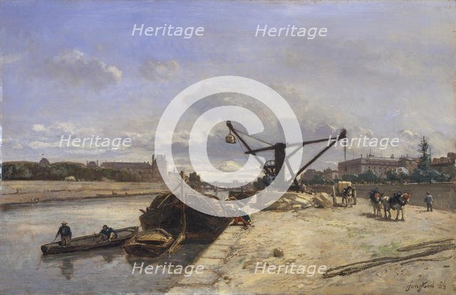 View from the Quai d'Orsay, 1854. Creator: Johan Barthold Jongkind.