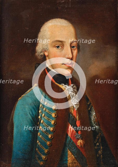 Archduke Alexander Leopold (1772-1795), Palatine of Hungary, in Hungarian uniform, c 1795. Creator: Anonymous ().