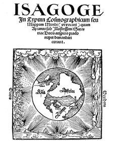 Title page of Isagoge in Typum Cosmographicum seu Mappam Mundi by Peter Apian, 1523. Artist: Unknown