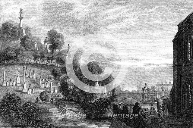 Necropolis (cemetery) in Glasgow, 1888. Artist: Unknown