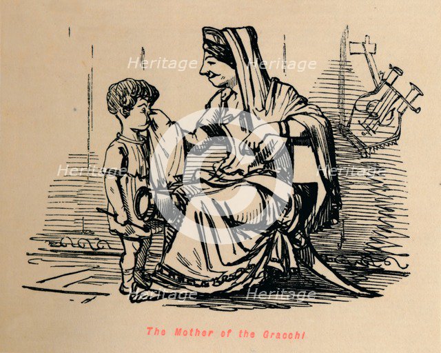 'The Mother of the Gracchi', 1852. Artist: John Leech.