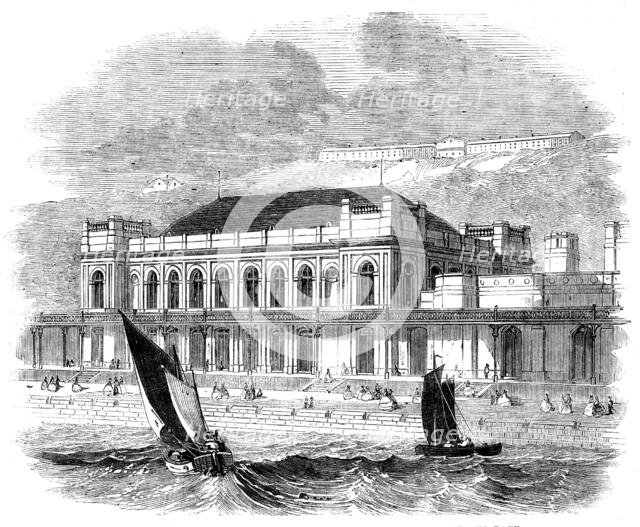 Music Saloon recently erected at Scarborough, 1858. Creator: Unknown.