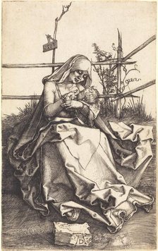 The Virgin and Child on a Grassy Bench, 1503. Creator: Albrecht Durer.