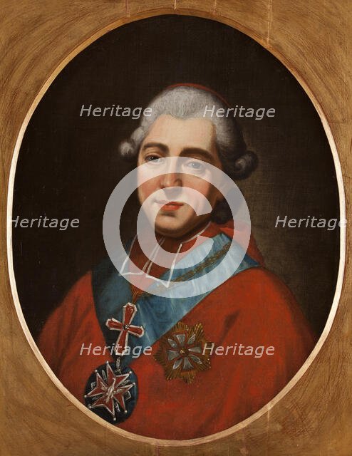 Portrait of Primate Michal Jerzy Poniatowski (1736-1794), between 1785-1790. Creator: Antoni Brygierski.